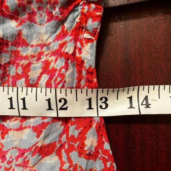 Millennium maxi dress Orange Floral Sleeveless Tassel Tiered Sz L Maxi Dress - Picture 5 of 6